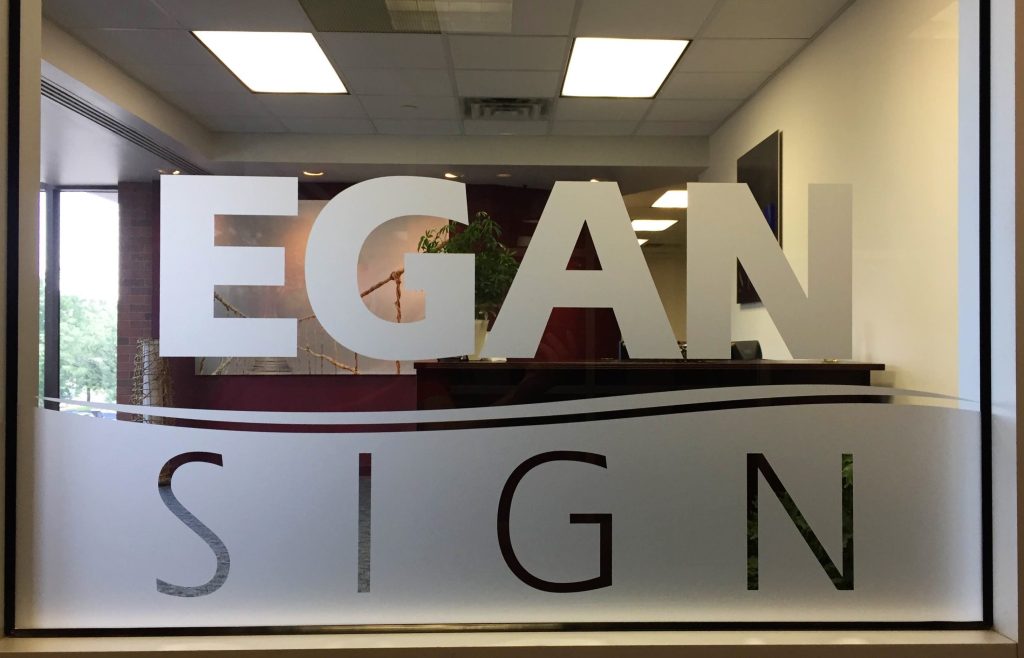 Egan Sign Window Vinyl