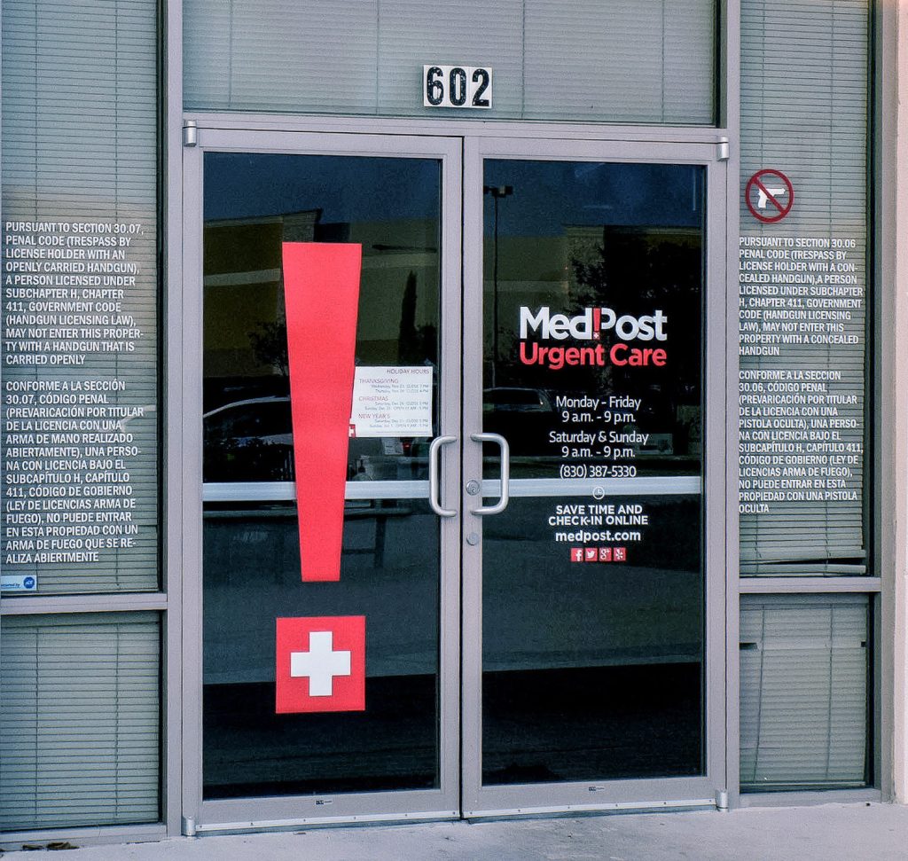 MedPost Door Vinyl